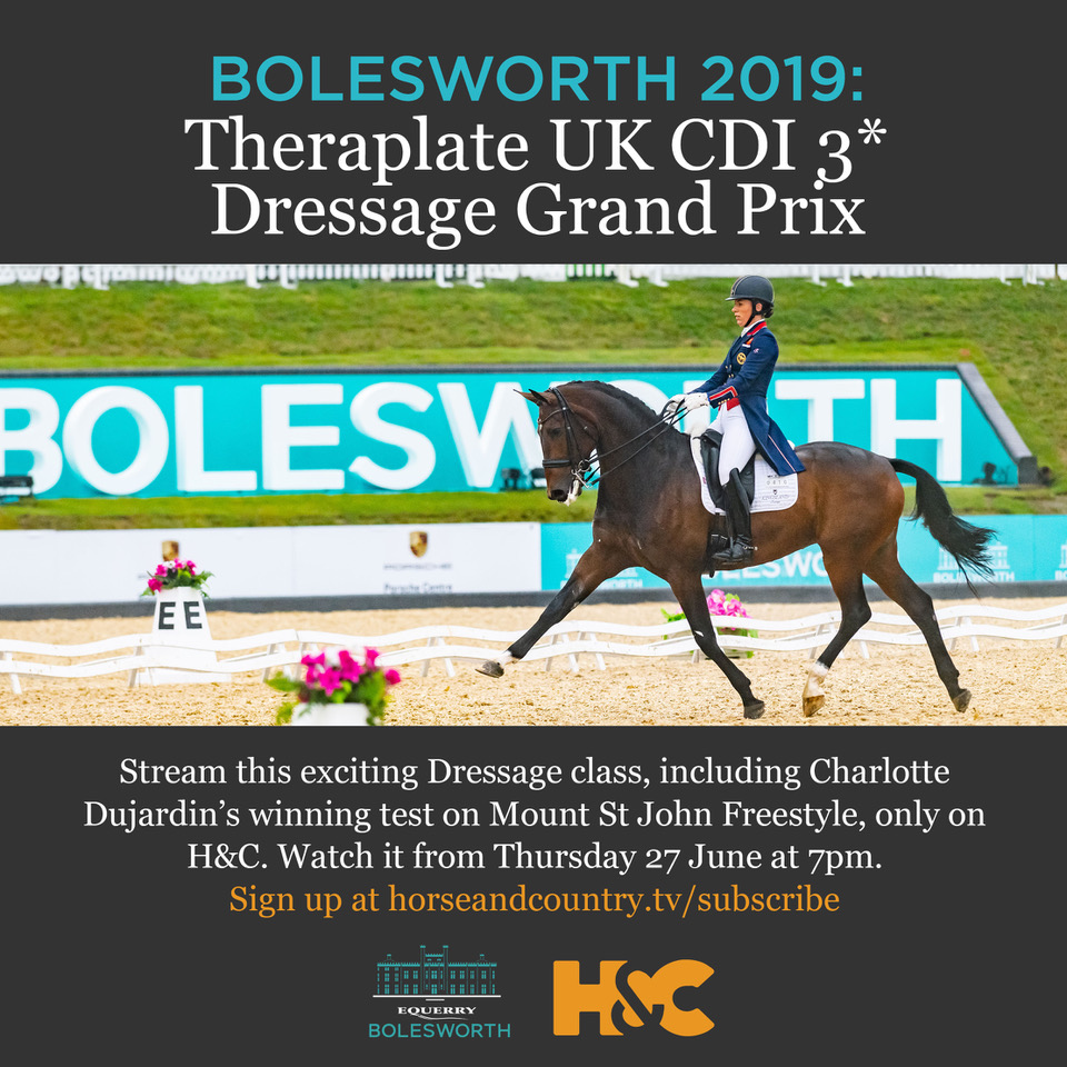 Bolesworth Dressage on Horse and country tv