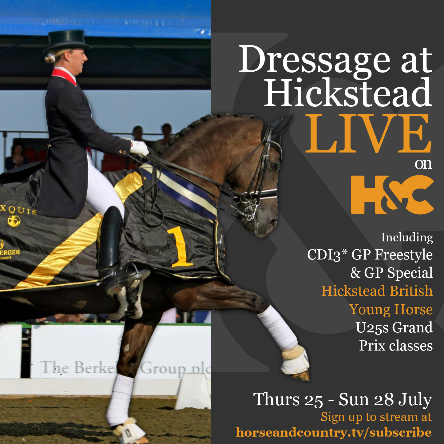 Horse & Country TV dressage at Hickstead