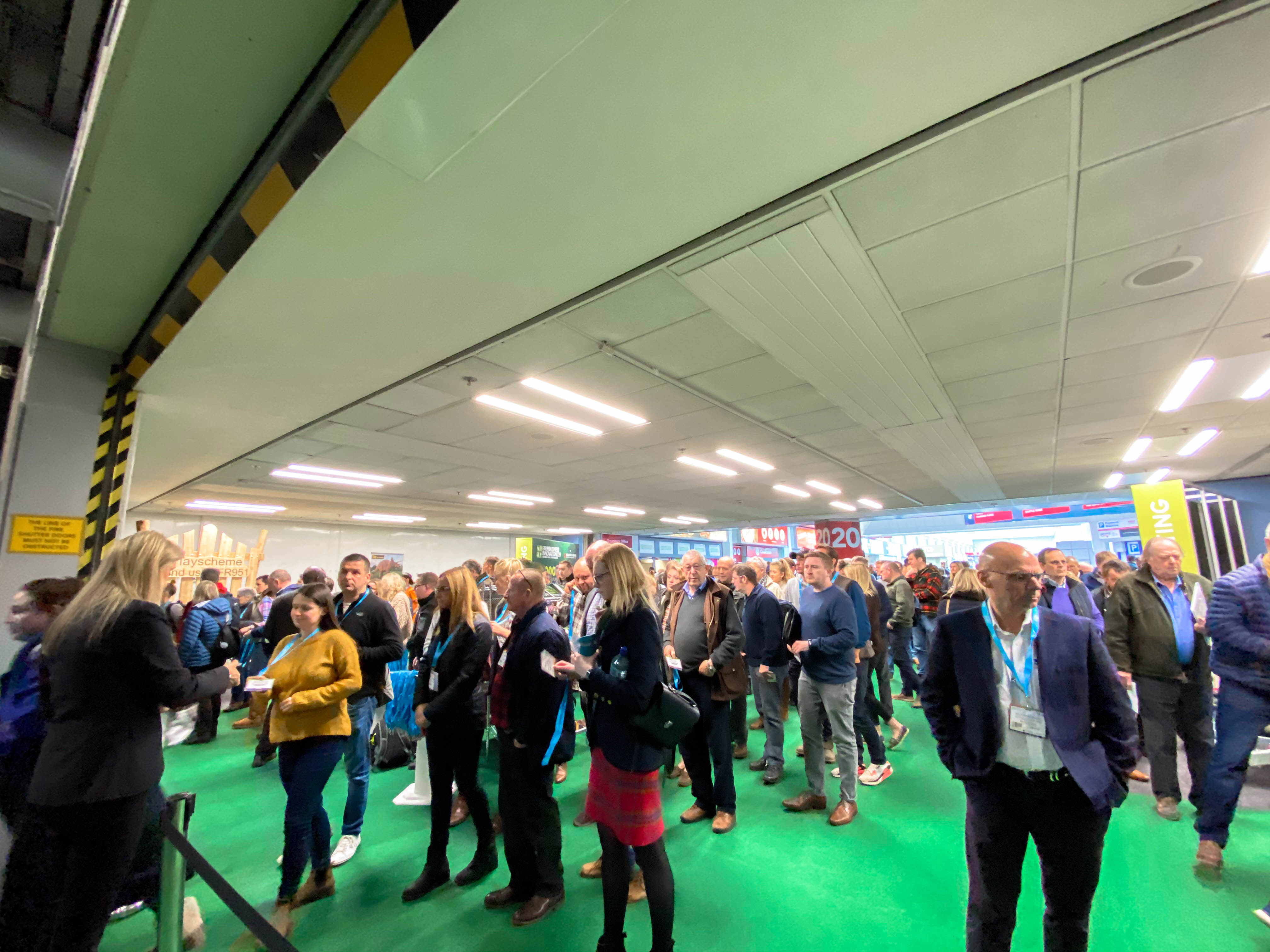 Crowds attending the farm business innovation show