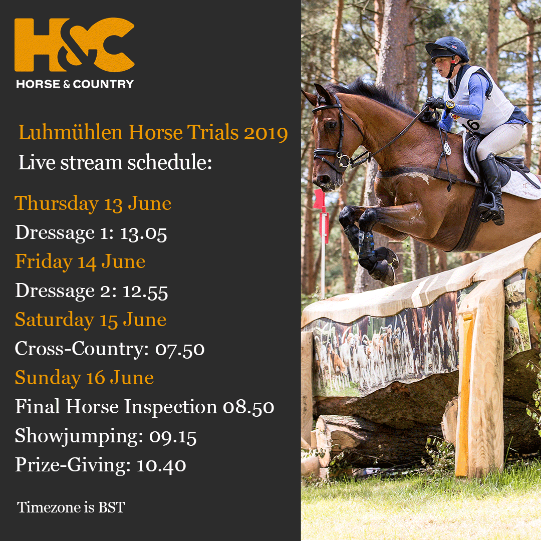 Luhmuhlen live stream horse and country TV
