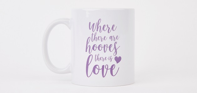 hooves and love mug